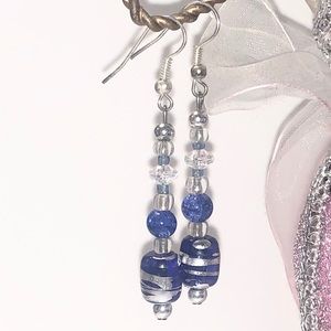 🧵 Handcrafted 🧵 Blue earrings